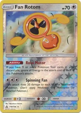 Ultra Prism Fan Rotom #110/156 reverse holo